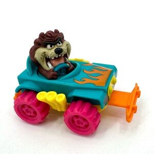 3/$15 VTG 1992 Mcdonalds Happy Meal Looney Tunes Quack Up Cars Taz Tornado Toy